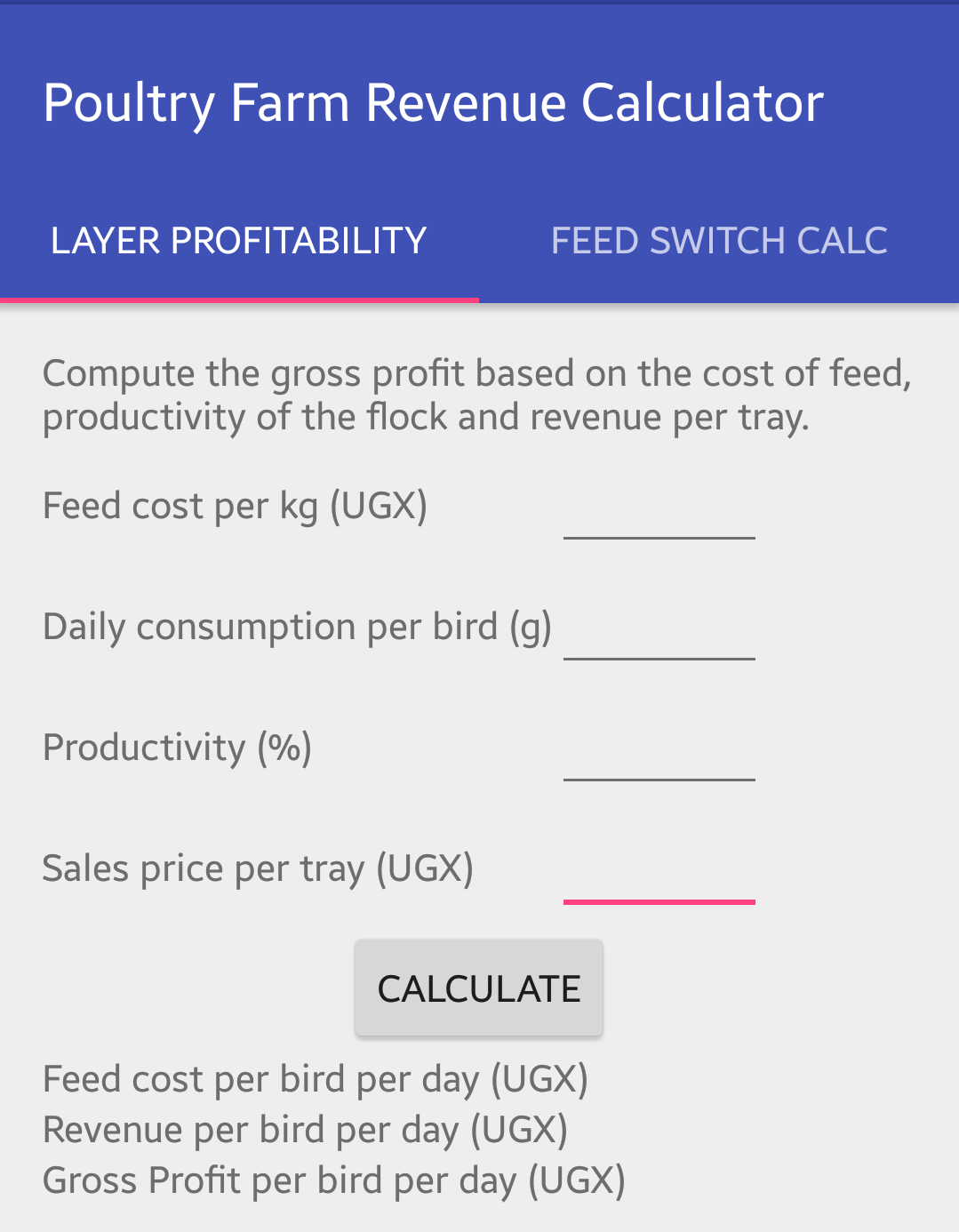 Layer Profitability computation